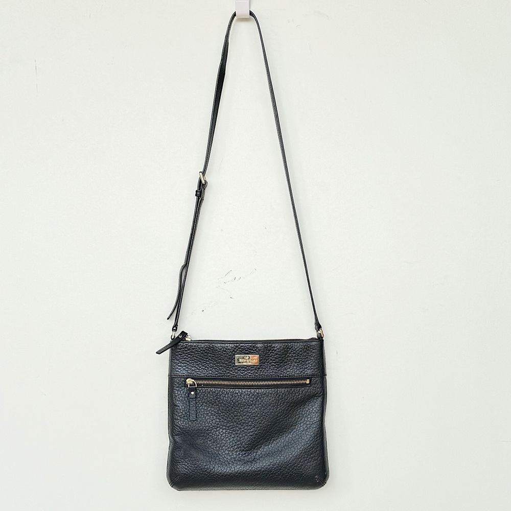 KATE SPADE New York Black Prospect Place Rima Crossbody Bag Handbag Leather